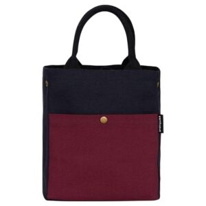 Draw String Lunch Bags-BLUE/MAROON