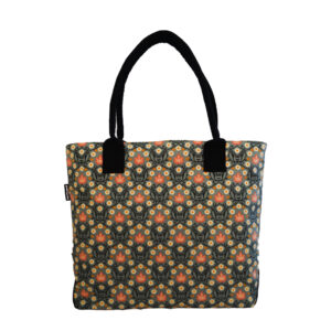 Laptop Hand Bags-FLORAL GREY